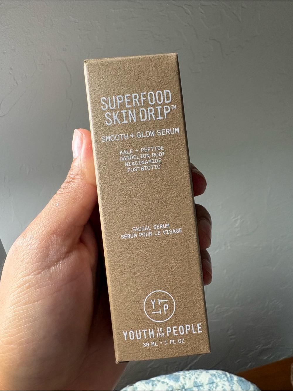 Youth To The People Superfood Skin Drip Smooth + Glow Serum — Tan